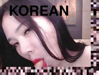 asia, payudara-besar, mastubasi, amatir, remaja, webcam, cantik, payudara, seorang-diri, korea