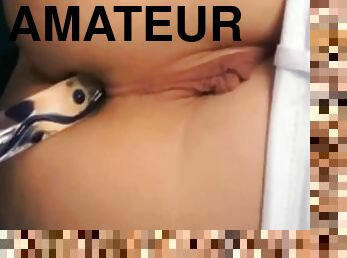 masturbation, amatör, anal, tonåring, leksak, tight, ensam