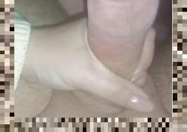 masturbation, giclée, amateur, énorme-bite, ados, branlette, secousses, point-de-vue, petite-amie, blonde