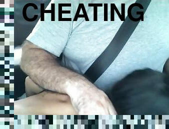 I suck the Uber driver's cock