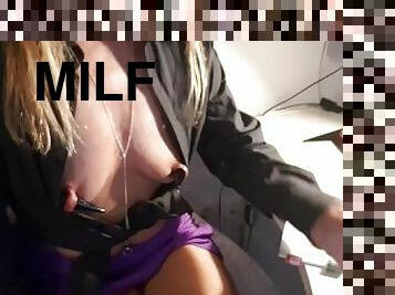 extrême, grosse, mamelons, chatte-pussy, femme, amateur, milf, maison, maman, belle-femme-ronde