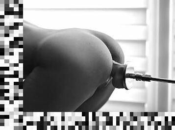 Black and white anal pleasure