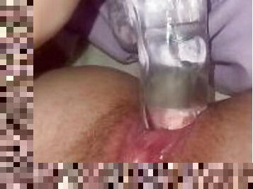 playing with my wet pussy with my dildo