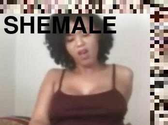 Shemale cumming