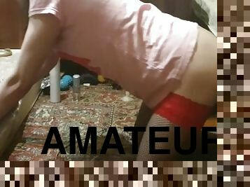 vana, vene, amatöör, anaal, mänguasi, noor-18, ratsutamine, dildo, vanem, soolo