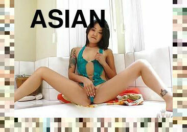 asia, berambut, mastubasi, sayang, casting-pemilihan-pemain, pakaian-dalam-wanita, vagina, menggoda