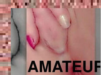 masturbation, orgasm, kvinnligt-sprut, amatör, mogen, cumshot, creampie, sprut, ensam, vått