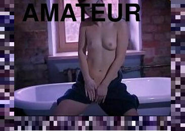 Erotic Bathroom Scene With Beautiful Teen Girl