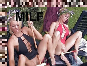 Norwegians celebrating summer milfs