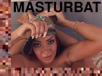 masturbation, hardcore, latinska, rumpa-butt, brunett