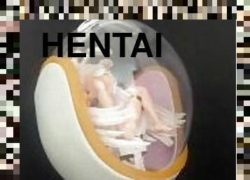 asiatisk, anime, hentai, ängel