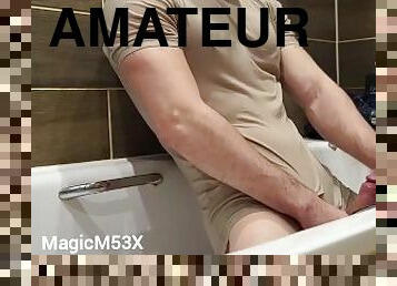 masturbation, amateur, énorme-bite, hardcore, solo, humide, bite