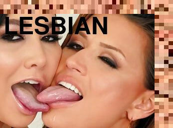 Eva angelina and karlee grey fill the glass with their own spit