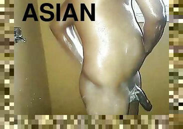 asien, baden, papa, masturbieren, alt, anal-sex, blasen, beule-schuss, immens-glied, homosexuell