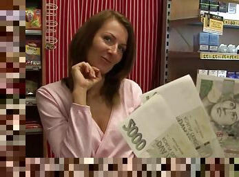 Amateur MILF Screwed Hard In The Shop