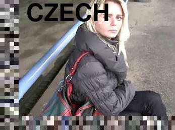 Stop bitch - czech blonde milf picked up at the bus station