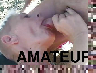 publik, amatör, avsugning, cumshot, milf, tysk, bitch, ansiktssprut, sprut, blond