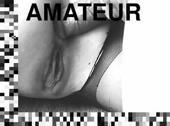 levrette, femme, amateur, anal, énorme-bite, milf, maison, bas, diffusion