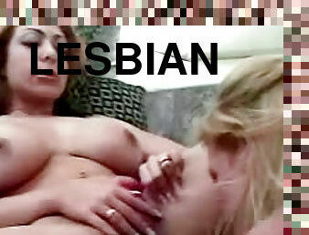 Lesbian sex with big tits girls