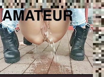 baignade, pisser, public, chatte-pussy, amateur, mature, milf, allemand, européenne, euro