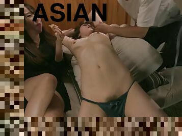 asiatiche, giapponesi, gangbang, spruzzi-di-sperma, sesso-di-gruppo