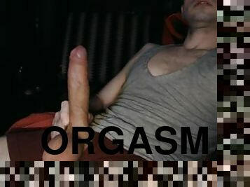 svær, onani, orgasme, cumshot, runking, skitten, cum, massiv, alene, hvit