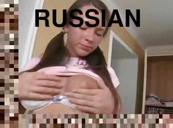 russisk, anal, teenager, hardcore, europæisk, euro, dildo, røv-butt, røvhul