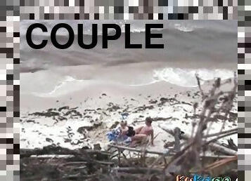 Couple fucking on the beach