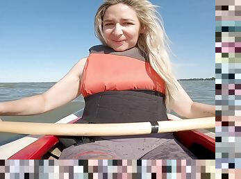 Adult Game In The Water Kayaking Waves Sunbathing And Blowjob