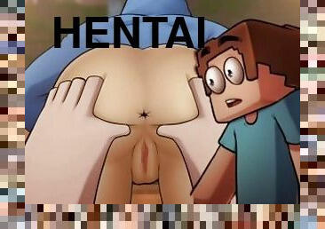 anal, knullande, anime, hentai