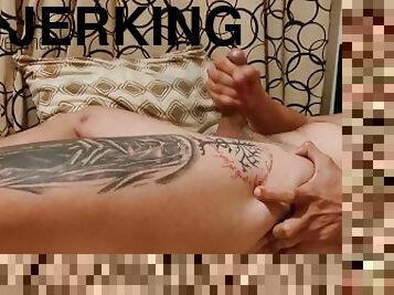 PLEASE RIDE MY COCK! Horny Male Jerking Off His Dick - DickRavenchest