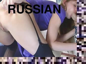 Russian slut gets anal