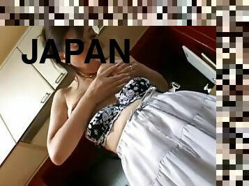 masturbation, milf, japonais, cuisine, mère, solo