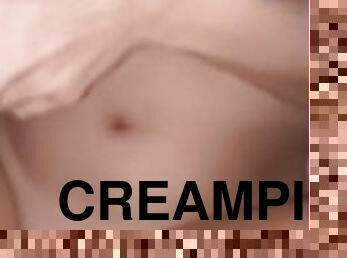 CREAMPIE POV while she cums :)