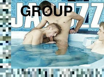 gigantisk-kuk, gay, gruppsex, trekant, fetisch, jacuzzi, twink, kuk, hårt