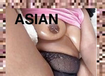 asiatique, gros-nichons, masturbation, orgasme, chatte-pussy, giclée, amateur, babes, ados, jouet