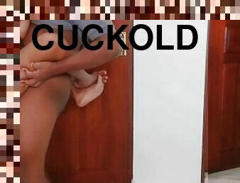 betrug, doggy, ehefrau, ehemann, ficken, cuckold