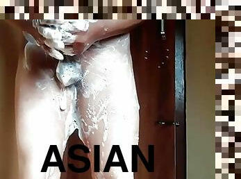 asiatisk, pappa, masturbation, leksak, gay, arabisk, gruppknull, sprut, bollar, farfar