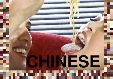 He eats Chinese food and fucks Chinese pussy