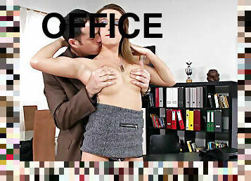 Classy secretary gets fucked at her office