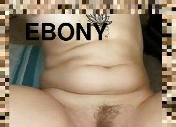 Sexy ebony teen solo toy masturbation