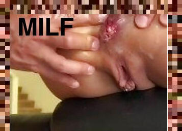 røv, fisse-pussy, kone, anal, skønheder, kæmpestor-pik, milf, creampie, par, ægtemand