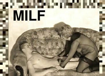 gammel, russisk, bedste, milf, mor, ældre-dato, undertøj, ældre, fetish, nylon