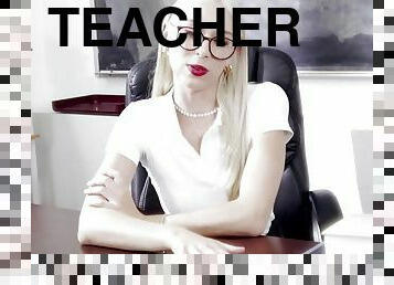 Teacher meets up after class to seduce you