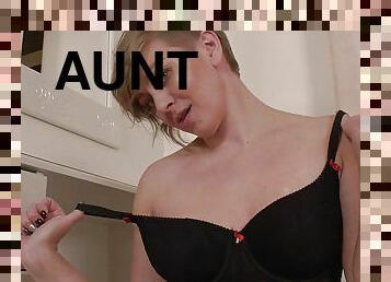 AuntJudys - 42yo Amateur MILF Yana in Lingerie &amp; High Heels