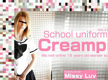 Creampie We Met Online 18 Yers Old Slender School Girl Vol2 - Missy Luv - Kin8tengoku