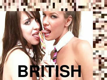 Two British Schoolgirls Are Learning Lust For Their Homework
