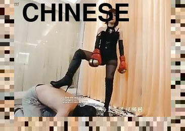 Chinese boots femdom complication
