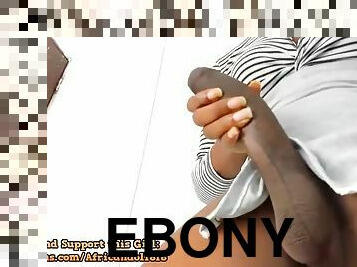 Monster cock ebony teen trans