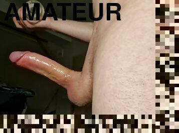 gigantisk, masturbation, amatör, cumshot, gigantisk-kuk, avrunkning, webbkamera, sperma, ensam, kuk